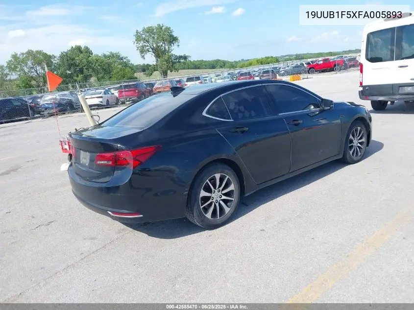 2015 Acura Tlx Tech VIN: 19UUB1F5XFA005893 Lot: 42585470