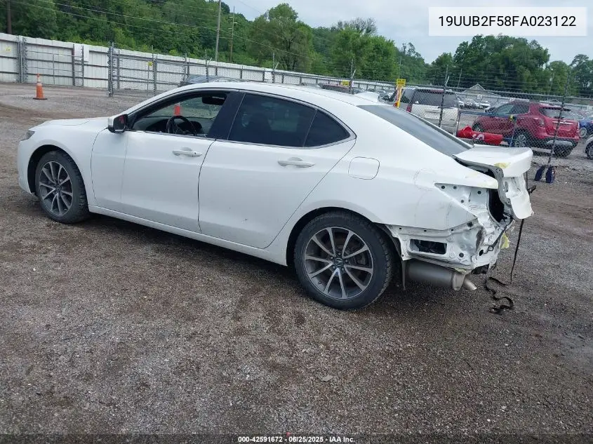 2015 Acura Tlx V6 Tech VIN: 19UUB2F58FA023122 Lot: 42591672
