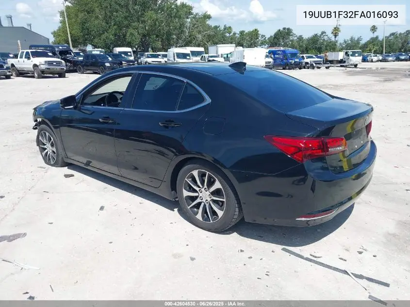 2015 Acura Tlx VIN: 19UUB1F32FA016093 Lot: 42604530