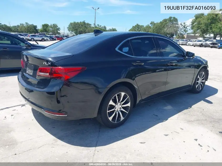 2015 Acura Tlx VIN: 19UUB1F32FA016093 Lot: 42604530