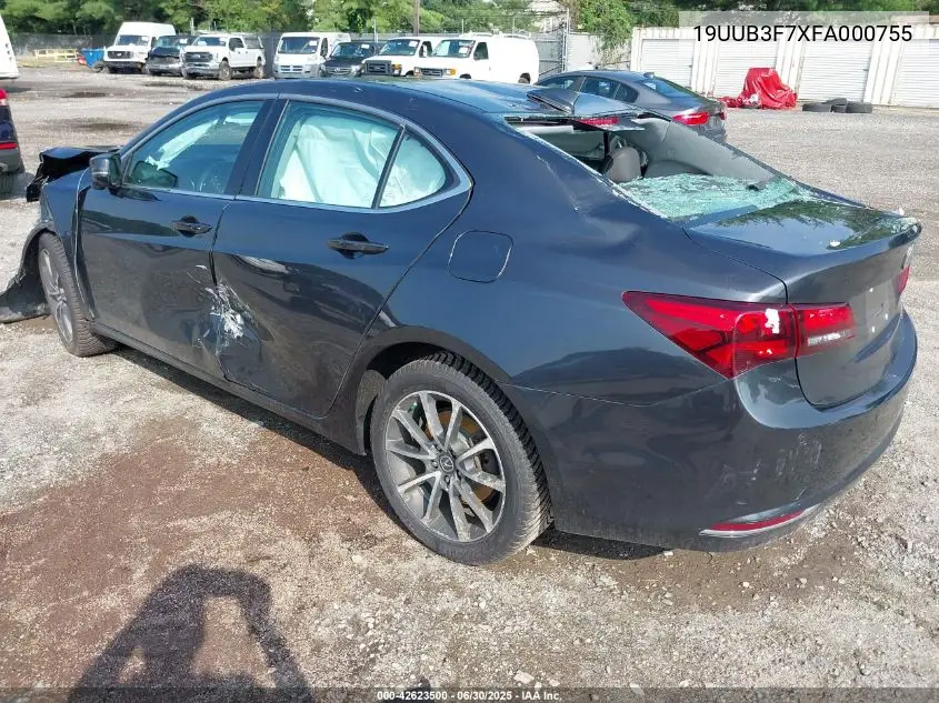 2015 Acura Tlx V6 Advance VIN: 19UUB3F7XFA000755 Lot: 42623500