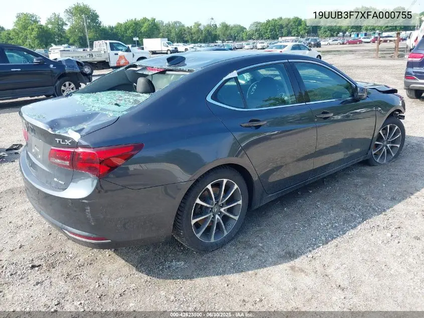 2015 Acura Tlx V6 Advance VIN: 19UUB3F7XFA000755 Lot: 42623500