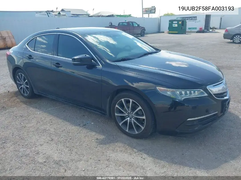 2015 Acura Tlx V6 Tech VIN: 19UUB2F58FA003193 Lot: 42779361