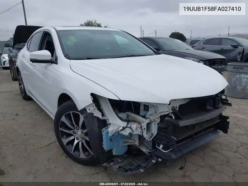2015 Acura Tlx Tech VIN: 19UUB1F58FA027410 Lot: 42805301