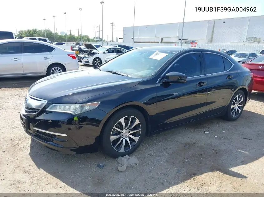 2016 Acura Tlx VIN: 19UUB1F39GA004962 Lot: 42257607