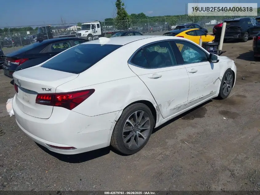 2016 Acura Tlx V6 Tech VIN: 19UUB2F54GA006318 Lot: 42579763