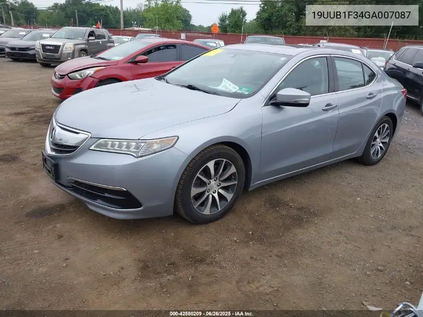 2016 Acura Tlx VIN: 19UUB1F34GA007087 Lot: 42580209