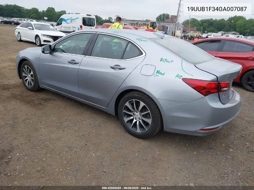 2016 Acura Tlx VIN: 19UUB1F34GA007087 Lot: 42580209