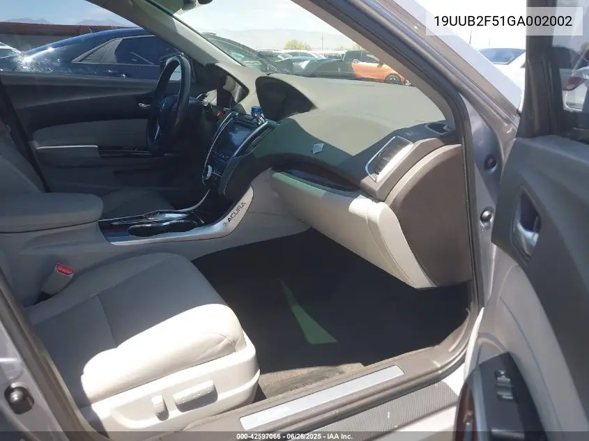 2016 Acura Tlx V6 Tech VIN: 19UUB2F51GA002002 Lot: 42597066