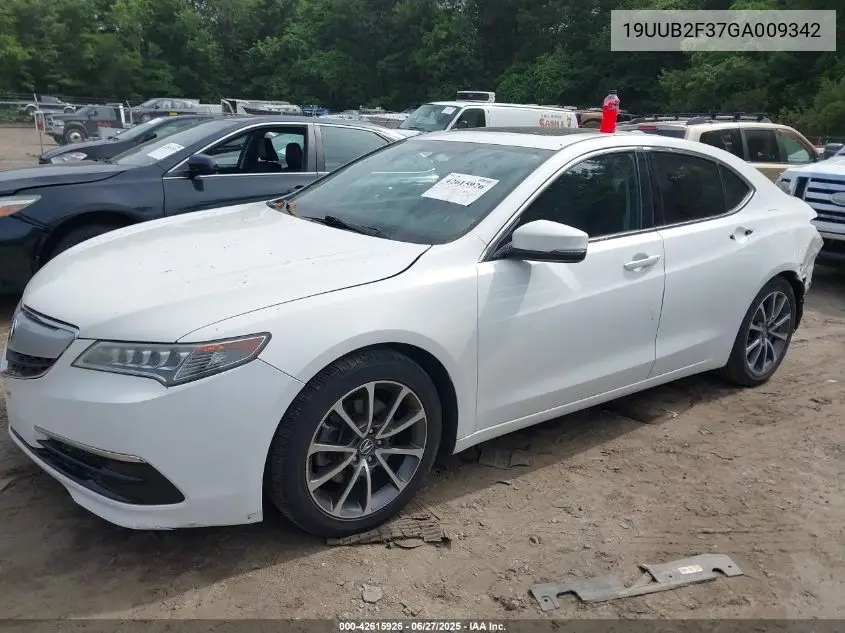 2016 Acura Tlx V6 VIN: 19UUB2F37GA009342 Lot: 42615926