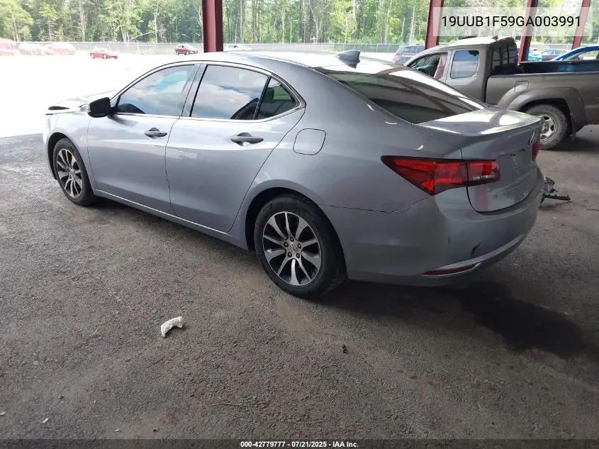 2016 Acura Tlx Tech VIN: 19UUB1F59GA003991 Lot: 42779777