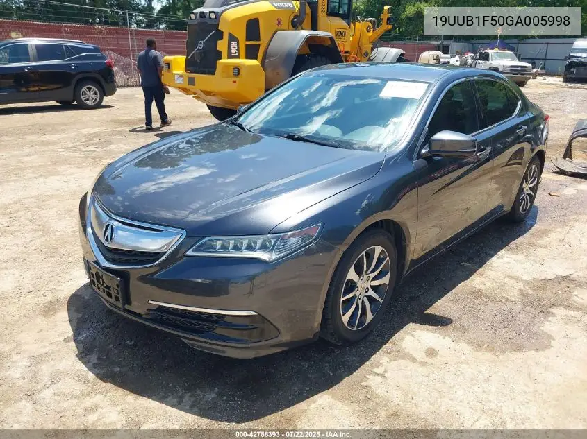 2016 Acura Tlx Tech VIN: 19UUB1F50GA005998 Lot: 42788393