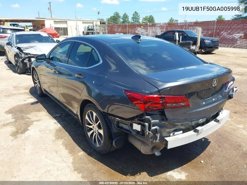 2016 Acura Tlx Tech VIN: 19UUB1F50GA005998 Lot: 42788393