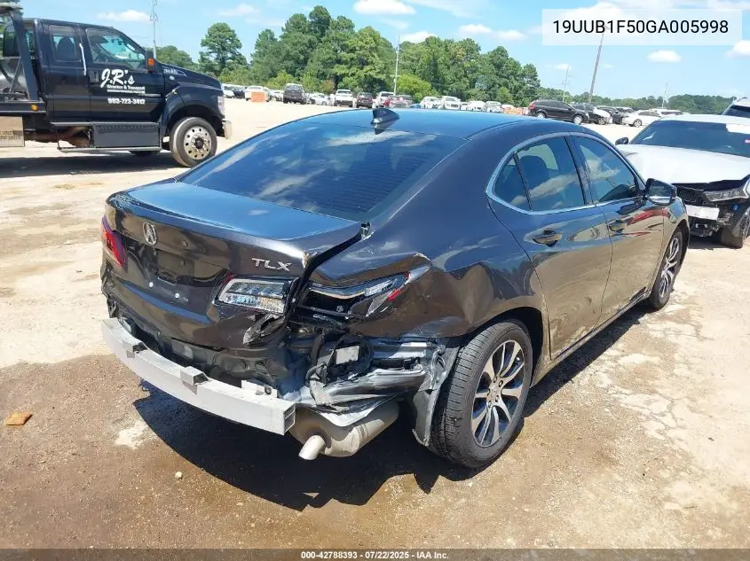 2016 Acura Tlx Tech VIN: 19UUB1F50GA005998 Lot: 42788393