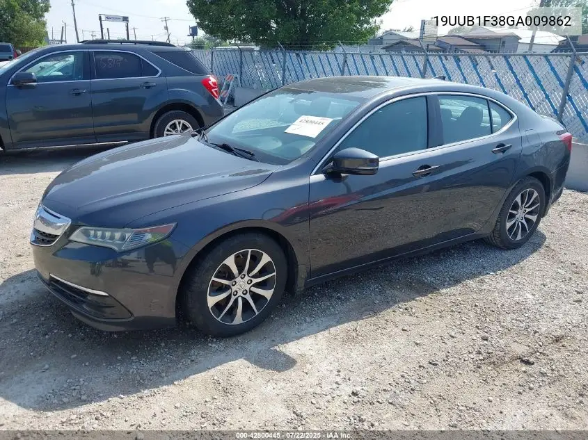 2016 Acura Tlx VIN: 19UUB1F38GA009862 Lot: 42800445