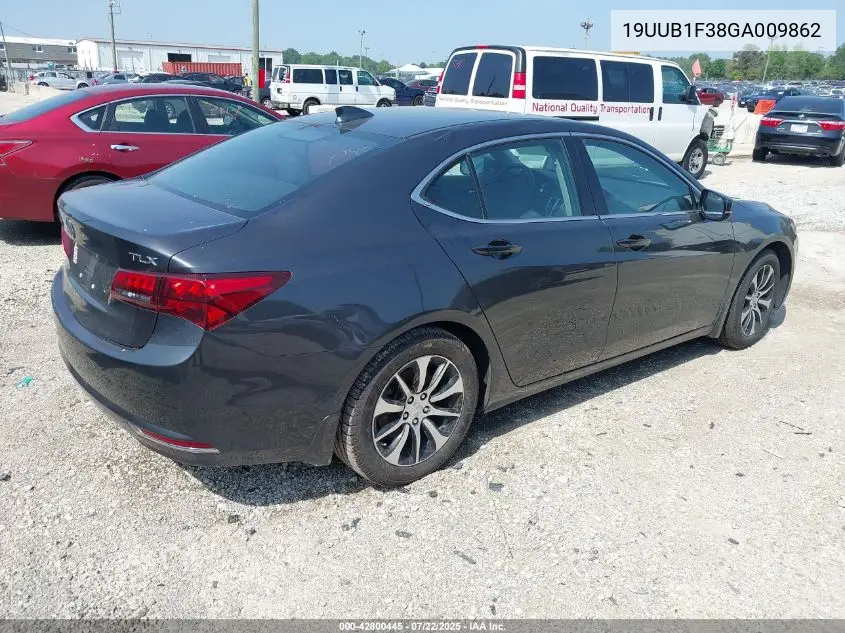 2016 Acura Tlx VIN: 19UUB1F38GA009862 Lot: 42800445