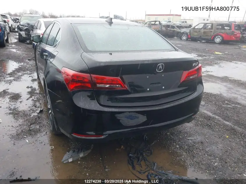 2017 Acura Tlx VIN: 19UUB1F59HA800775 Lot: 12274230