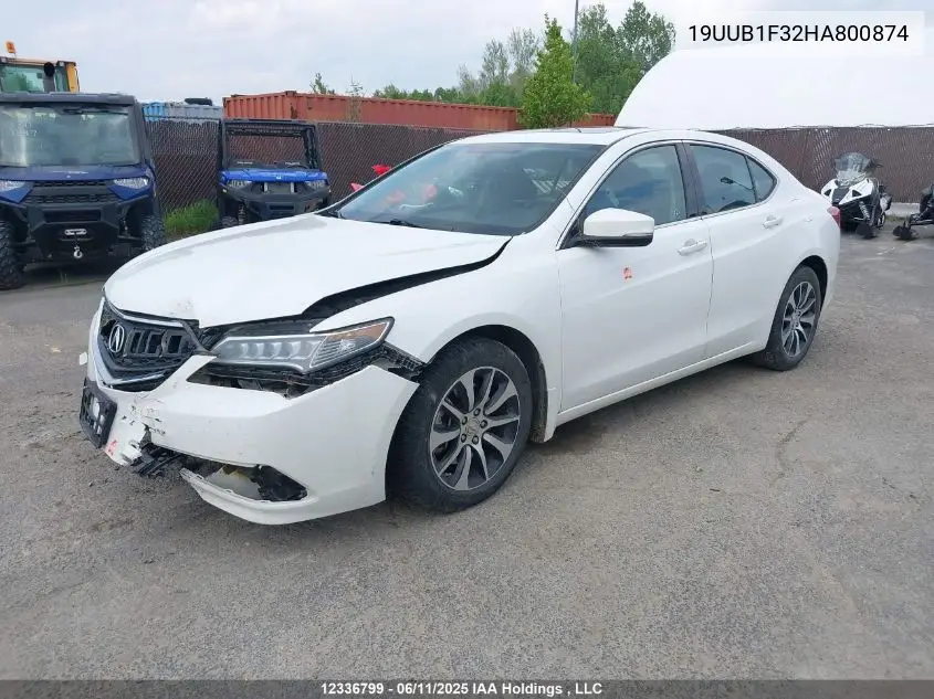2017 Acura Tlx VIN: 19UUB1F32HA800874 Lot: 12336799