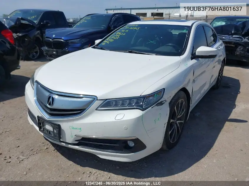 2017 Acura Tlx Advance VIN: 19UUB3F76HA801637 Lot: 12347245