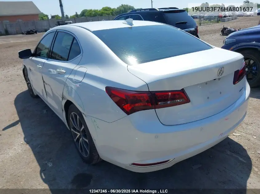 2017 Acura Tlx Advance VIN: 19UUB3F76HA801637 Lot: 12347245