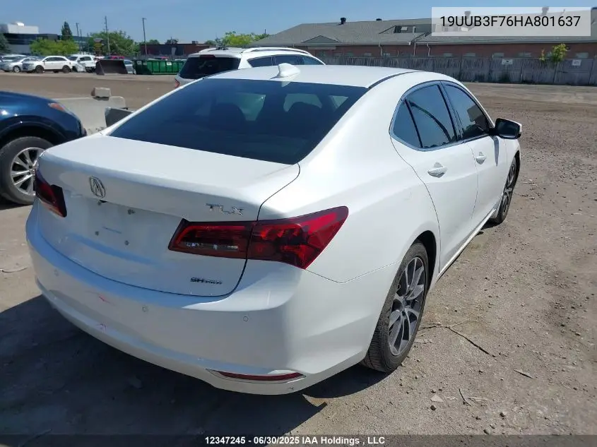 2017 Acura Tlx Advance VIN: 19UUB3F76HA801637 Lot: 12347245