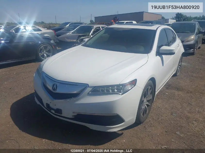 2017 Acura Tlx Tech VIN: 19UUB1F53HA800920 Lot: 12350021