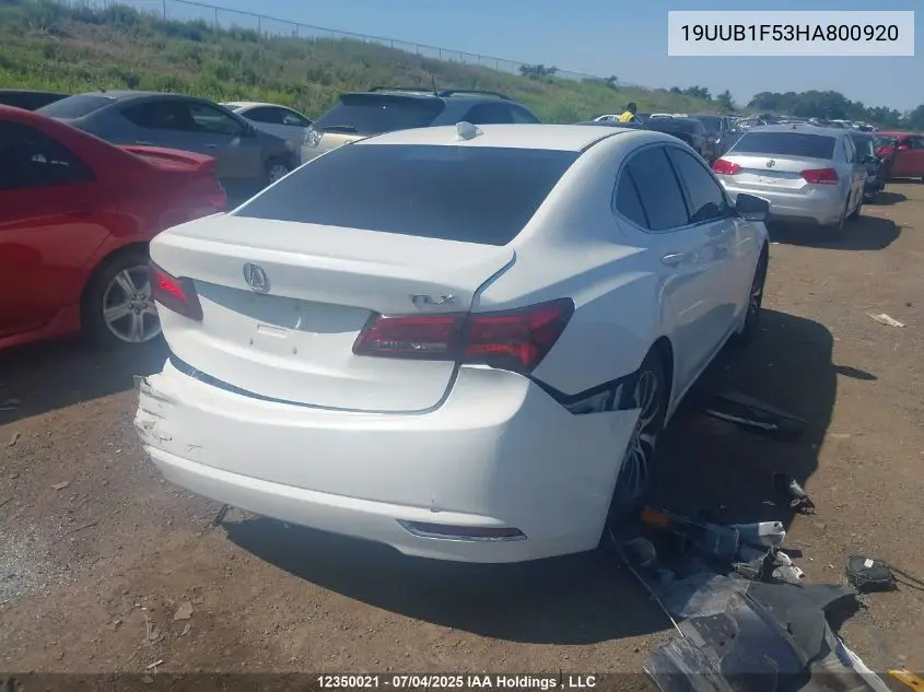 2017 Acura Tlx Tech VIN: 19UUB1F53HA800920 Lot: 12350021