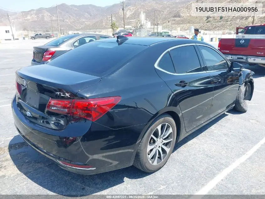 2017 Acura Tlx Technology Package VIN: 19UUB1F51HA000956 Lot: 42597221