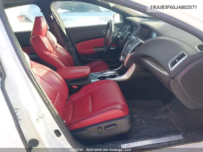 2018 Acura Tlx Tech+A/Tch+Ar VIN: 19UUB3F60JA802571 Lot: 12222797