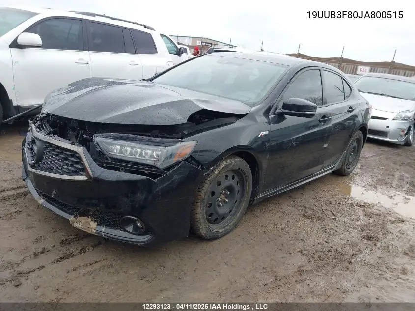 2018 Acura Tlx Elite VIN: 19UUB3F80JA800515 Lot: 12293123