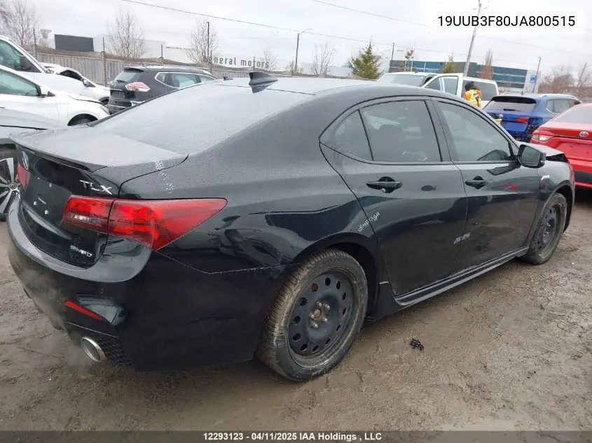 2018 Acura Tlx Elite VIN: 19UUB3F80JA800515 Lot: 12293123