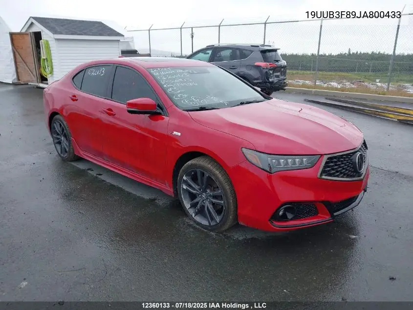 2018 Acura Tlx Elite A-Spec VIN: 19UUB3F89JA800433 Lot: 12360133
