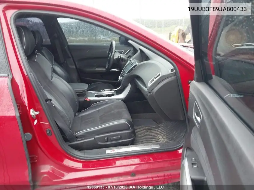 2018 Acura Tlx Elite A-Spec VIN: 19UUB3F89JA800433 Lot: 12360133