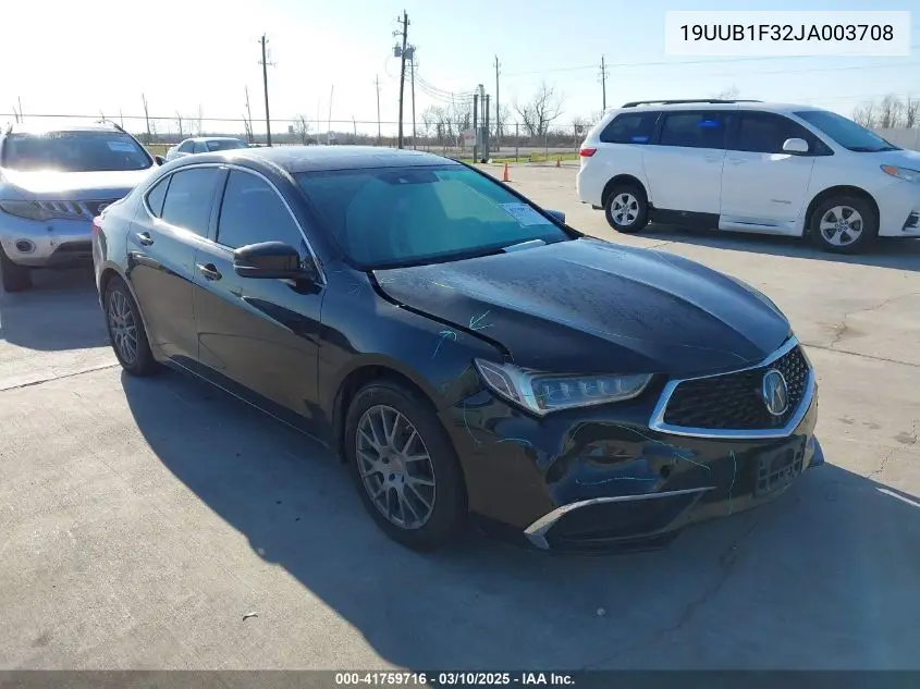 2018 Acura Tlx VIN: 19UUB1F32JA003708 Lot: 41759716