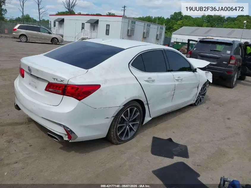 2018 Acura Tlx VIN: 19UUB2F36JA006472 Lot: 42177148