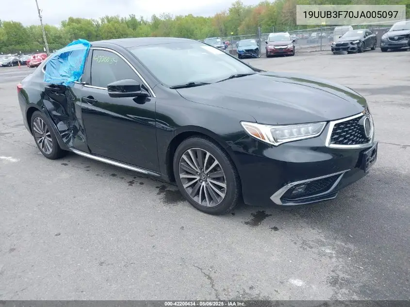 2018 Acura Tlx Advance Pkg VIN: 19UUB3F70JA005097 Lot: 42200434