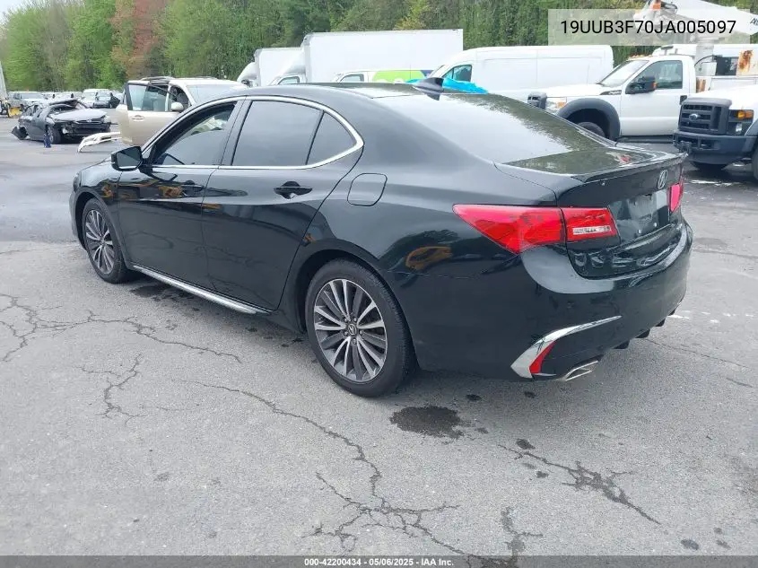 2018 Acura Tlx Advance Pkg VIN: 19UUB3F70JA005097 Lot: 42200434