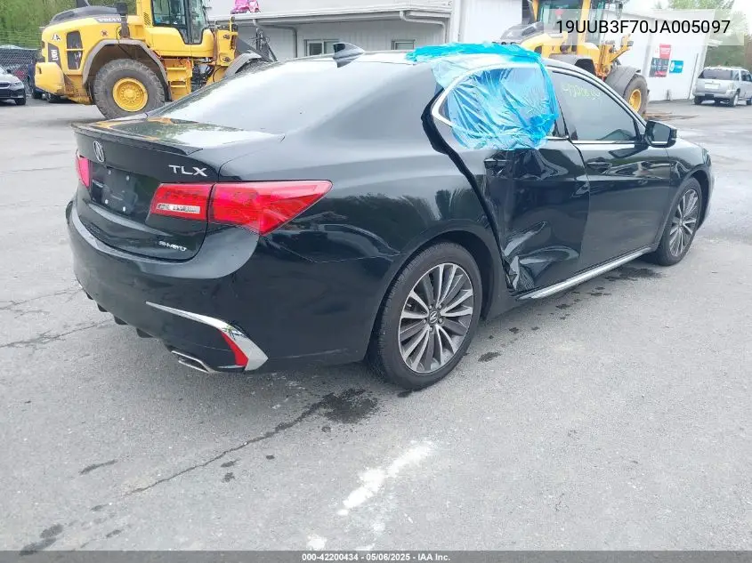 2018 Acura Tlx Advance Pkg VIN: 19UUB3F70JA005097 Lot: 42200434
