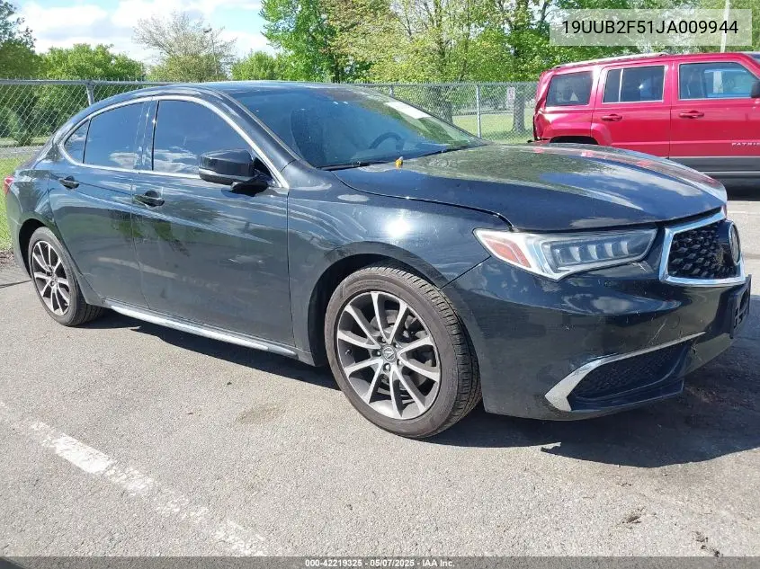 2018 Acura Tlx Tech Pkg VIN: 19UUB2F51JA009944 Lot: 42219325