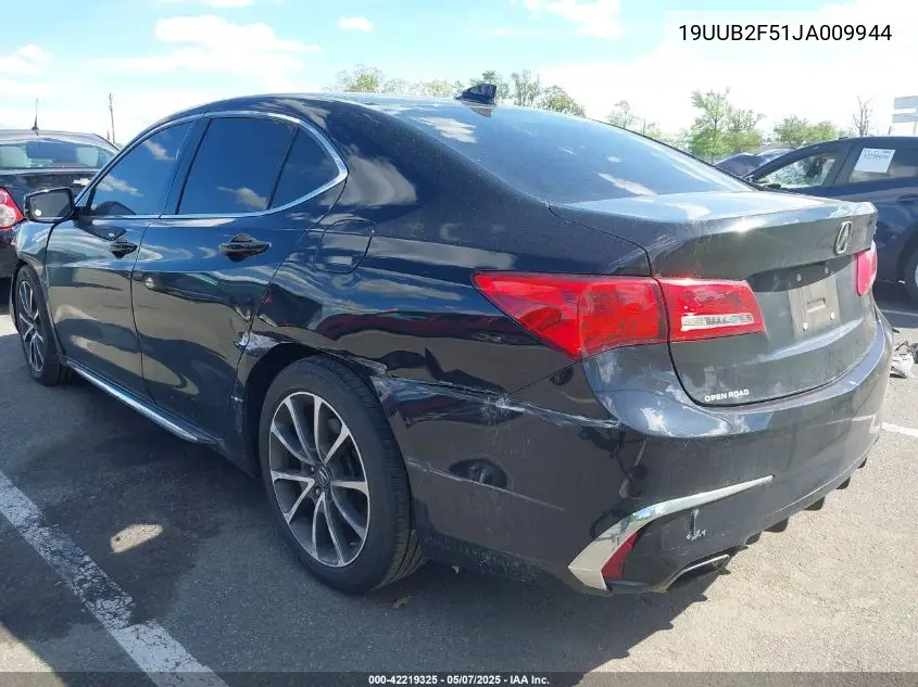 2018 Acura Tlx Tech Pkg VIN: 19UUB2F51JA009944 Lot: 42219325