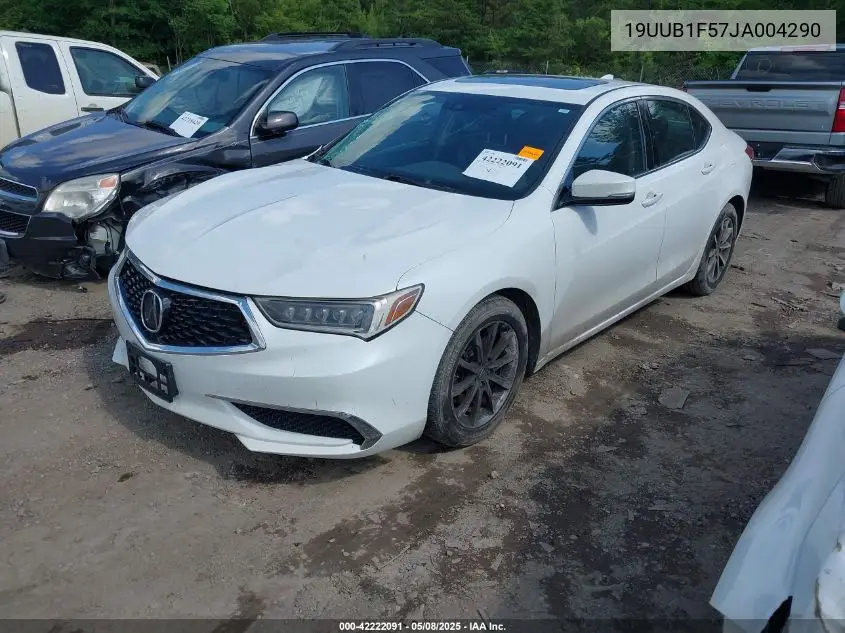 2018 Acura Tlx Tech Pkg VIN: 19UUB1F57JA004290 Lot: 42222091