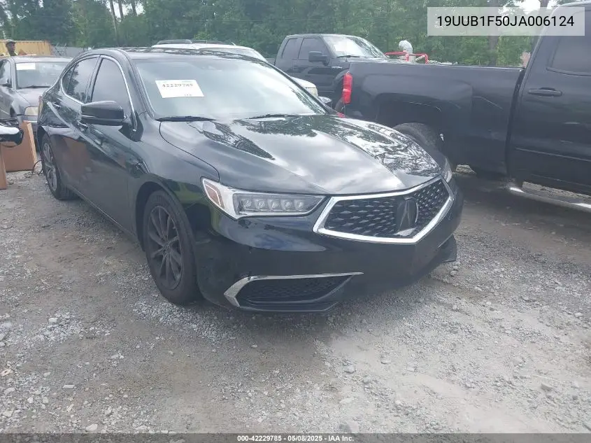2018 Acura Tlx Tech Pkg VIN: 19UUB1F50JA006124 Lot: 42229785