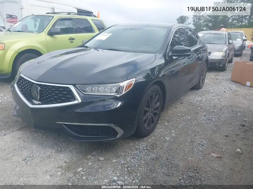 2018 Acura Tlx Tech Pkg VIN: 19UUB1F50JA006124 Lot: 42229785