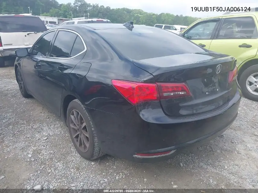 2018 Acura Tlx Tech Pkg VIN: 19UUB1F50JA006124 Lot: 42229785