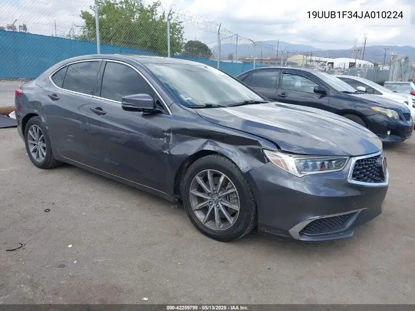 2018 Acura Tlx VIN: 19UUB1F34JA010224 Lot: 42259799