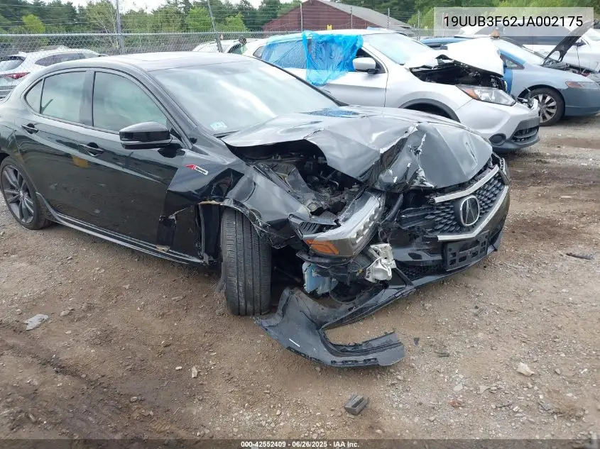2018 Acura Tlx Tech A-Spec Pkgs VIN: 19UUB3F62JA002175 Lot: 42552409