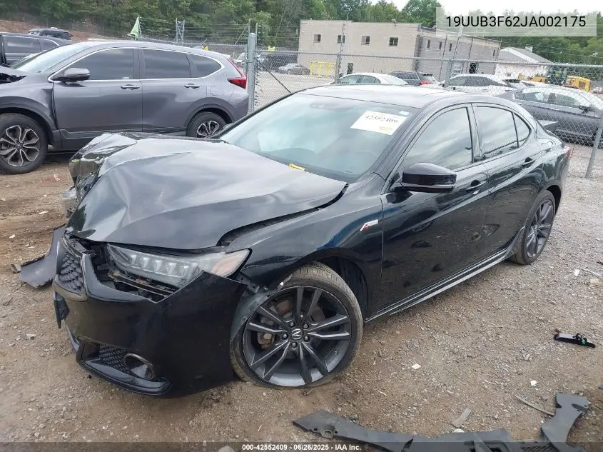 2018 Acura Tlx Tech A-Spec Pkgs VIN: 19UUB3F62JA002175 Lot: 42552409