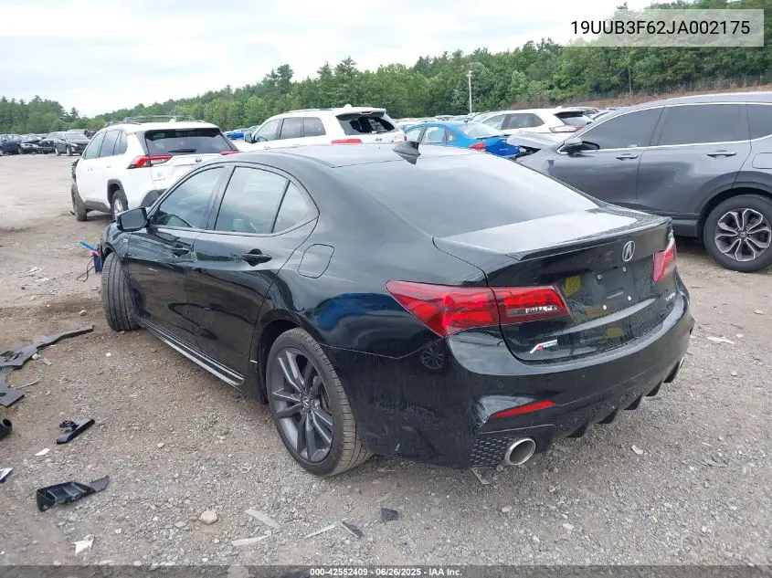 2018 Acura Tlx Tech A-Spec Pkgs VIN: 19UUB3F62JA002175 Lot: 42552409