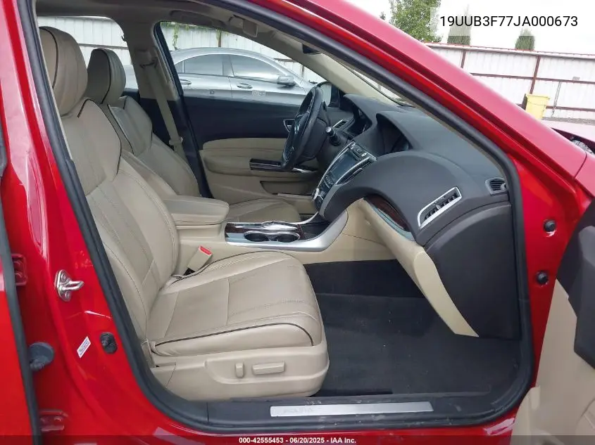 2018 Acura Tlx Advance Pkg VIN: 19UUB3F77JA000673 Lot: 42555453