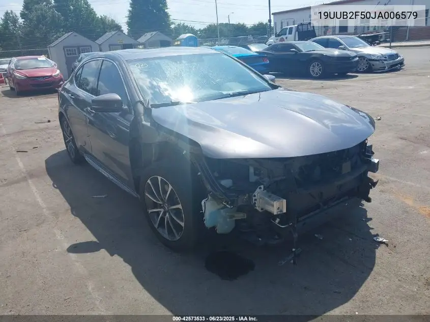 2018 Acura Tlx Tech Pkg VIN: 19UUB2F50JA006579 Lot: 42573533
